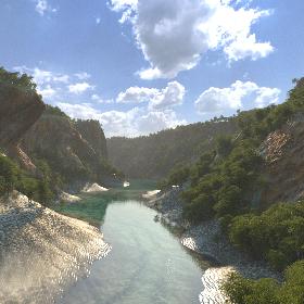 3D Riverbed Canyon